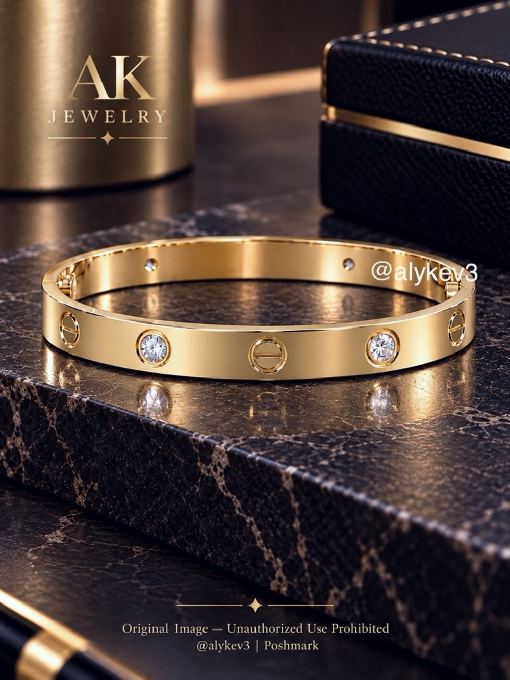 💎18k MEN’S LUXURY GOLD CZ DIAMOND STONE BRACELET Cuff Bangle | AK Jewelry™